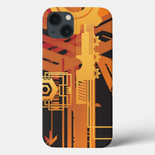 iPhone 13 Coque Arrière - plan tramé technique