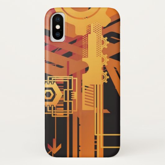 Coques Case-Mate iPhone Arrière - plan tramé technique (Dos)