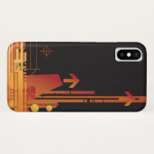 Coques Case-Mate iPhone Arrière - plan tramé technique 2 (Dos (Horizontal))