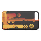 Coques Case-Mate iPhone Arrière - plan tramé technique 2 (Dos (Horizontal))