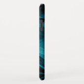 Coques Case-Mate iPhone Arrière - plan Turquoise et noir pour les textiles (Dos/Droite)