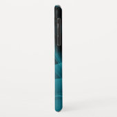 Coques Case-Mate iPhone Arrière - plan Turquoise et noir pour les textiles (Dos/Gauche)