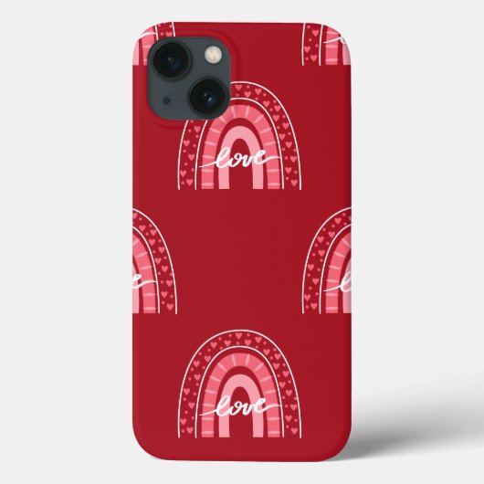 Coques Case-Mate iPhone Arrière - plan Valentin avec amour des coeurs (Verso)