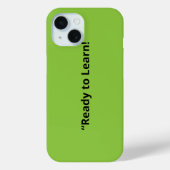 Coques Case-Mate iPhone Arrière-plan vert citron plat – Texture scolaire (Verso)