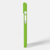 Coques Case-Mate iPhone Arrière-plan vert citron plat – Texture scolaire (Verso / Gauche)