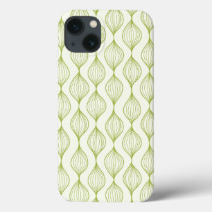 Coques Pour iPhone Arrière - plan vertical vert de motif d'ogee