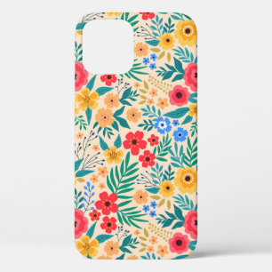 Case-Mate iPhone Case Arrière - plan vintage fleuri. Patch vintage trans