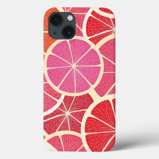 Coques Case-Mate iPhone Arrière - plan vintage Grapefruit (Verso)
