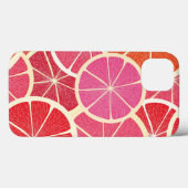 Coques Case-Mate iPhone Arrière - plan vintage Grapefruit (Verso (horizontal))