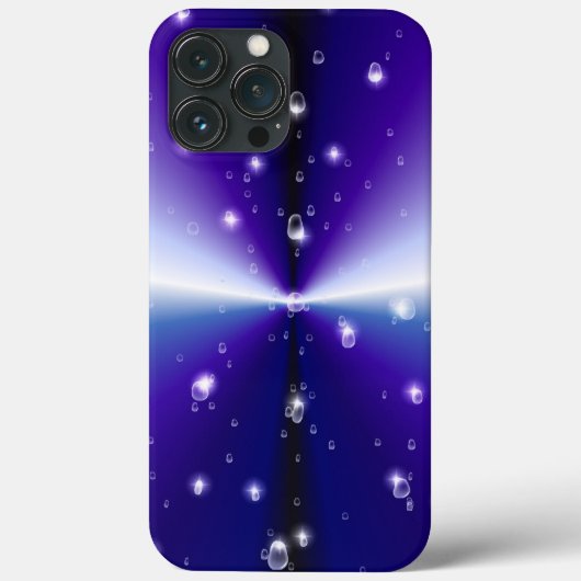 Coques Case-Mate iPhone Arrosage avec étoiles sur bleu violet noir arc-en- (Verso)