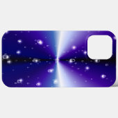 Coques Case-Mate iPhone Arrosage avec étoiles sur bleu violet noir arc-en- (Verso (horizontal))