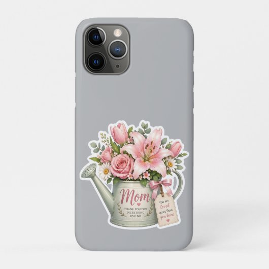 Coques Case-Mate iPhone Arrosoir Fleur Maman (Dos)