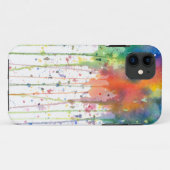 Coques Case-Mate iPhone Art abstrait à l'aquarelle dégoulinant (Dos (Horizontal))