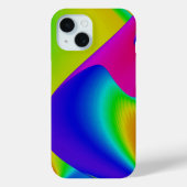 Coques Case-Mate iPhone Art abstrait arc-en-ciel 3D (Verso)