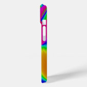 Coques Case-Mate iPhone Art abstrait arc-en-ciel 3D (Verso / Gauche)
