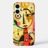 Coques Case-Mate iPhone Art abstrait avec initiales  (Verso)