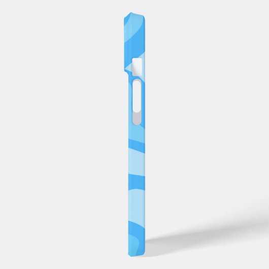 Coques Case-Mate iPhone art abstrait bleu (Verso / Gauche)