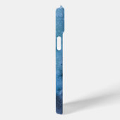 Coques Case-Mate iPhone Art Abstrait Bleu (Verso / Droite)