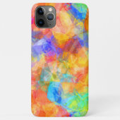 Coques Case-Mate iPhone Art abstrait bleu aqua funky violet orange rose (Dos)