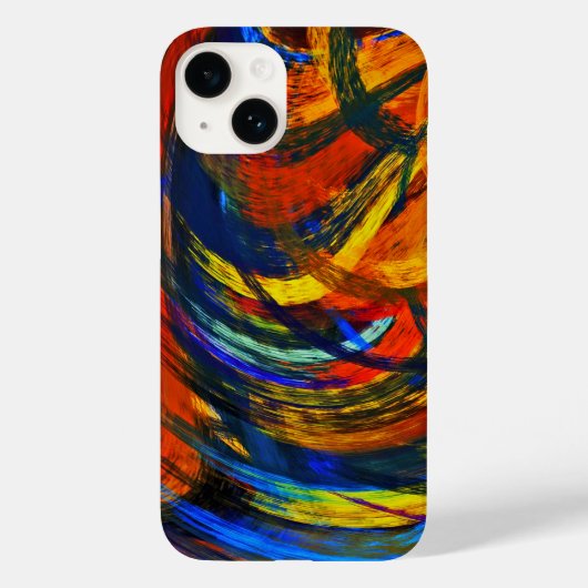 Coques Case-Mate iPhone Art Abstrait coloré (Verso)