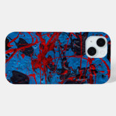 Coques Case-Mate iPhone Art Abstrait Contemporain : Électrique (Verso (horizontal))