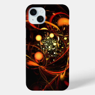 Coque iPhone 15 Mini Art abstrait de battement de cœur
