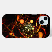 Coques Case-Mate iPhone Art abstrait de battement de cœur (Verso (horizontal))