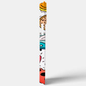 Coques Case-Mate iPhone Art abstrait de dessin animé (Verso / Droite)