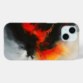 Coques Case-Mate iPhone Art Abstrait de la colère (Verso (horizontal))