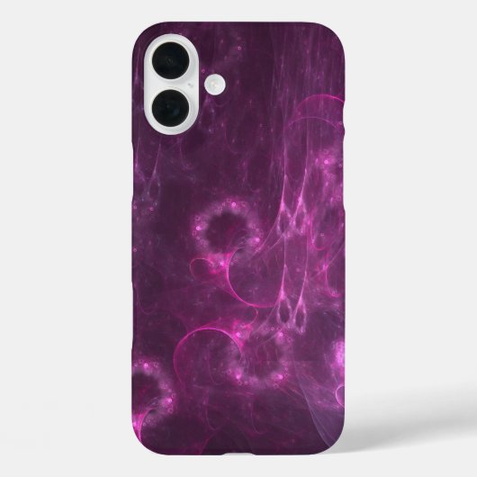 Coques Case-Mate iPhone art abstrait de méduse rose (Verso)