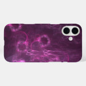 Coques Case-Mate iPhone art abstrait de méduse rose (Verso (horizontal))