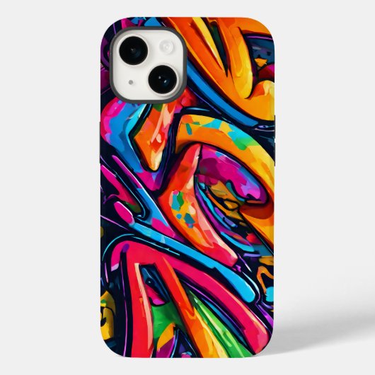 Coques Case-Mate iPhone Art abstrait de style graffiti (Verso)