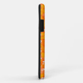 Coques Case-Mate iPhone Art Abstrait Design Orange Foliage (Dos/Droite)