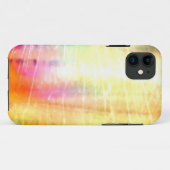 Coques Case-Mate iPhone Art Abstrait d'or rose (Dos (Horizontal))