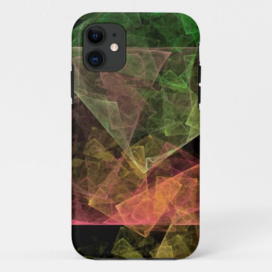 Coques Case-Mate iPhone Art abstrait espace cubique (Dos)