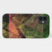Coques Case-Mate iPhone Art abstrait espace cubique (Dos (Horizontal))