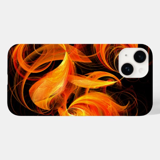 Coques Case-Mate iPhone Art Abstrait Fireball (Verso (horizontal))