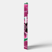 Coques Case-Mate iPhone Art Abstrait Fleur Rouge (Verso / Droite)