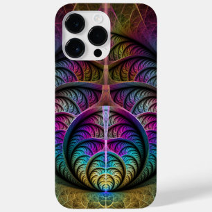 Coque Pour Pour iPhone 14 Pro Max Art abstrait fractal coloré et psychédélique