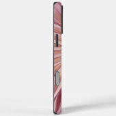 Coques Case-Mate iPhone Art Abstrait Fractal Fleur & Tons de Bourgogne (Verso / Droite)