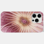 Coques Case-Mate iPhone Art Abstrait Fractal Fleur & Tons de Bourgogne (Verso (horizontal))
