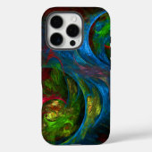 Coques Case-Mate iPhone Art abstrait Genesis Blue (Verso)
