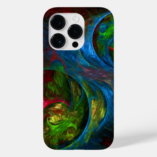 Coques Case-Mate iPhone Art abstrait Genesis Blue (Verso)