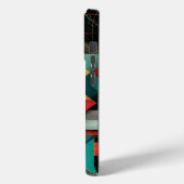 Coques Case-Mate iPhone Art Abstrait Géométrique – Grille Céleste (Verso / Gauche)