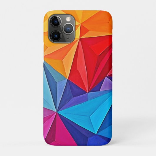Coques Case-Mate iPhone Art abstrait géométrique prisme gras (Dos)