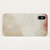 Coques Case-Mate iPhone Art Abstrait Gold Red Grey (Dos (Horizontal))