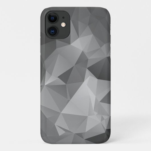 Coques Case-Mate iPhone Art Abstrait Gris élégant (Dos)
