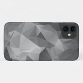 Coques Case-Mate iPhone Art Abstrait Gris élégant (Dos (Horizontal))