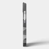 Coques Case-Mate iPhone Art Abstrait Gris élégant (Verso / Gauche)