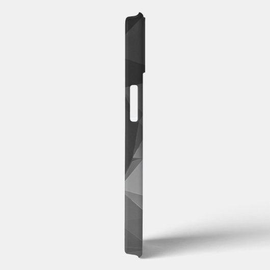 Coques Case-Mate iPhone Art Abstrait Gris élégant (Verso / Droite)